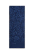 Floral Patterned Floss Navy Blue Scarf 0025