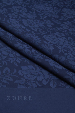 Çiçek Desenli Floş Şal