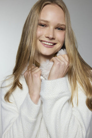 Kürk Detaylı Kuşaklı