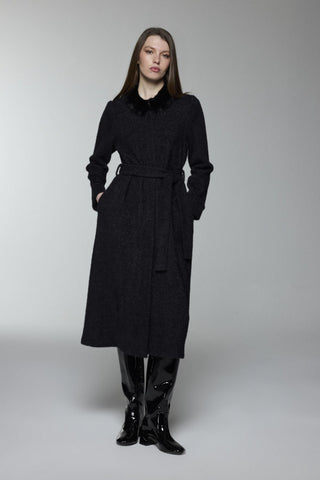 Kürk Detaylı Kuşaklı