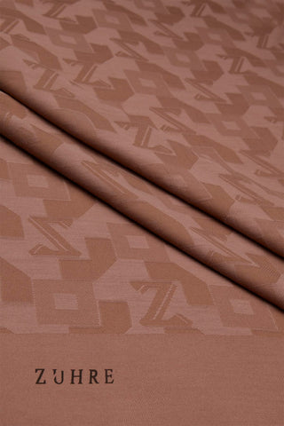 Geometrik Desenli Mocha Şal 0034