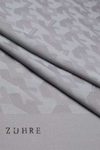 Geometrik Desenli Gri Şal 0034