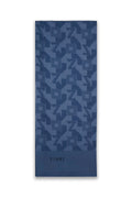 Geometrik Desenli Indigo Şal 0034