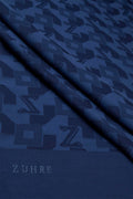 Geometrik Desenli Lacivert Şal 0034