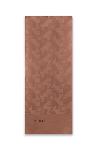 Geometrik Desenli Mocha Şal 0034