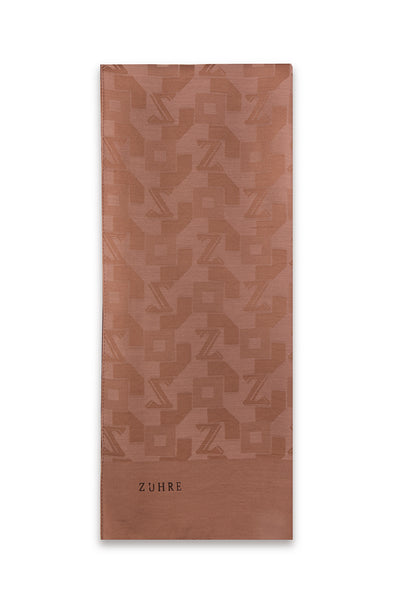 Geometrik Desenli Mocha Şal 0034