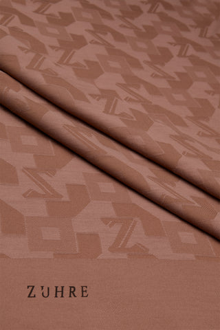 Geometrik Desenli Mocha Şal 0034