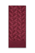 Geometrik Desenli Bordo Şal 0034