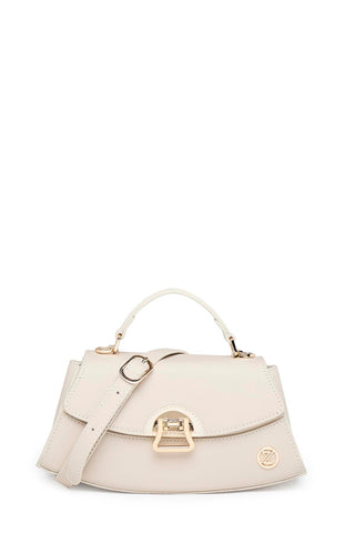 Cream Bag with Lock Detail 0037