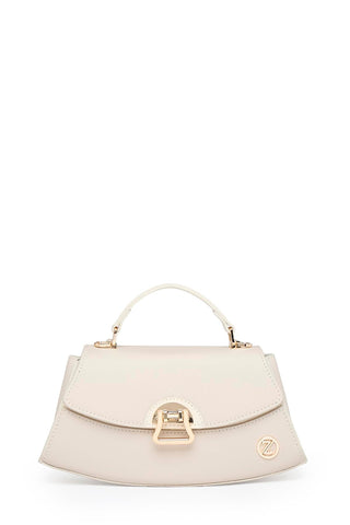 Cream Bag with Lock Detail 0037
