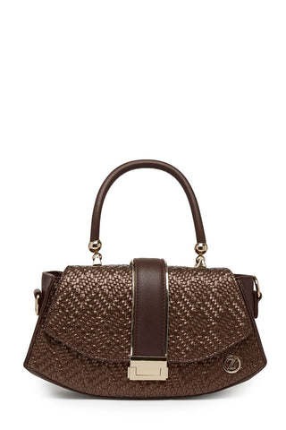 Embossed Knit Detail Coffee Bag 0042