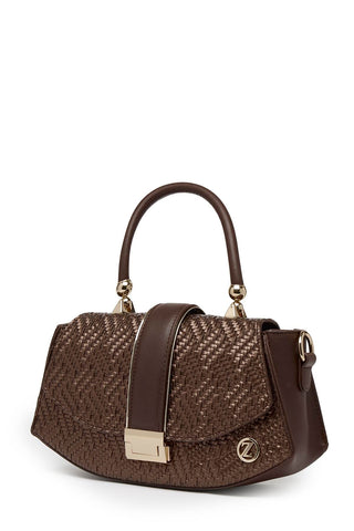 Embossed Knit Detail Coffee Bag 0042