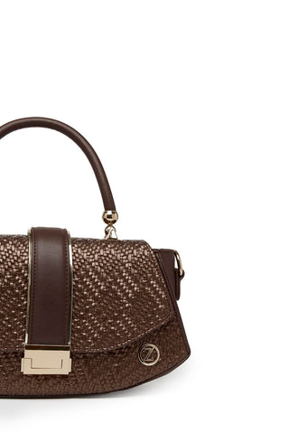 Embossed Knit Detail Coffee Bag 0042