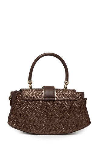 Embossed Knit Detail Coffee Bag 0042