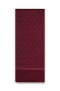 Monogram Desenli  0053 Bordo Şal 0053