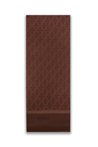 Monogram Patterned 0053 Coffee Shawl 0052