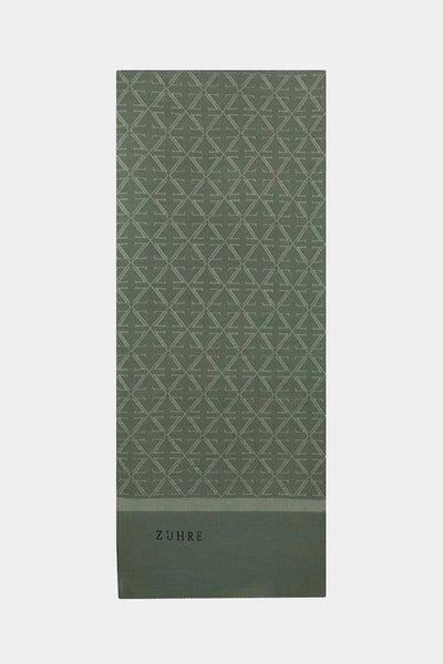 Monogram Desenli  0053 Haki Şal 0053