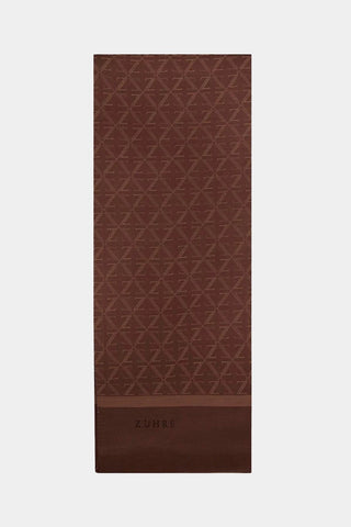 Monogram Desenli  0053 Kahve Şal 0053