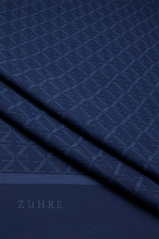 Monogram Desenli  0053 Lacivert Şal 0053