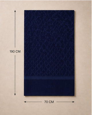 Monogram Desenli  0053 Lacivert Şal 0053