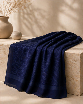Monogram Desenli  0053 Lacivert Şal 0053