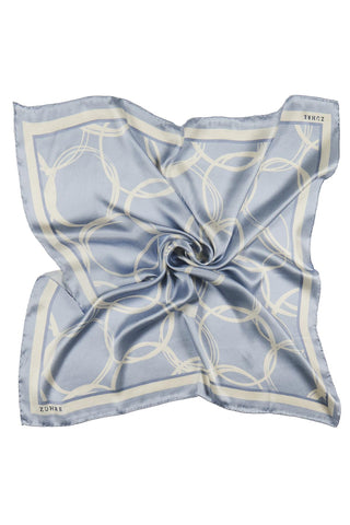 Halka Desenli Twill Ipek