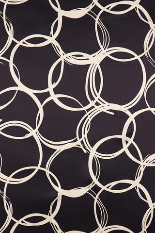 Halka Desenli Twill Ipek