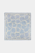 Ring Patterned Twill Silk V8 Scarf 0091