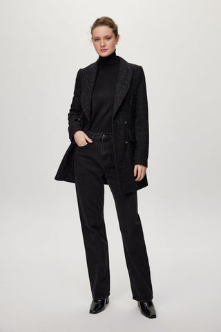 Kruvaze Yaka Düğmeli