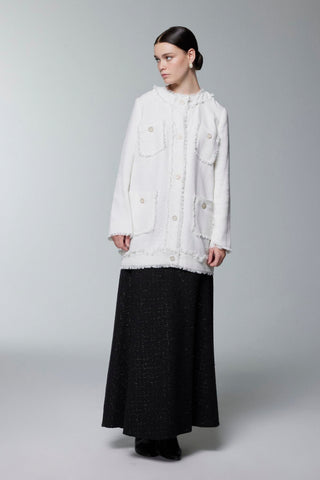 Tweed Dokulu Cep Detaylı