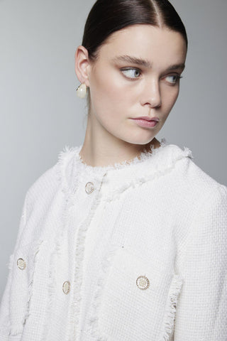 Tweed Dokulu Cep Detaylı