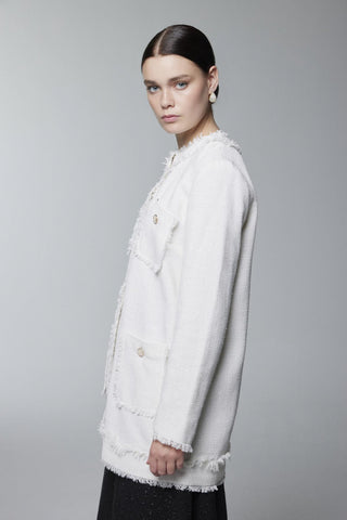 Tweed Dokulu Cep Detaylı