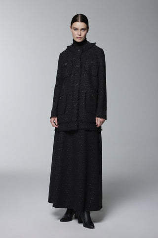 Tweed Dokulu Cep Detaylı