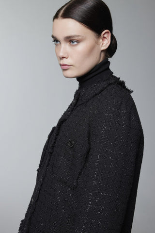 Tweed Dokulu Cep Detaylı