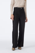 Belt Detail Coffee Trousers 0210