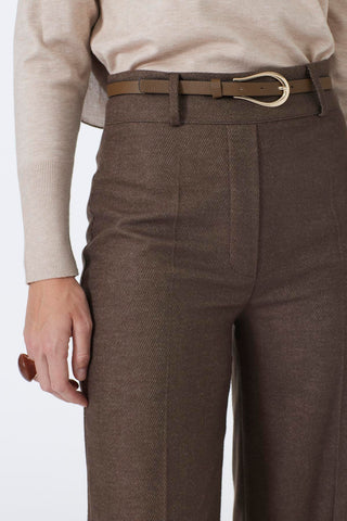 Mink Trousers with Belt Detail 0210