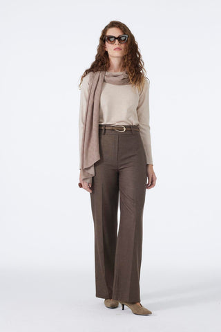 Mink Trousers with Belt Detail 0210