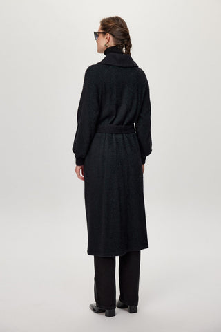 Hooded Jacket with Belt Detail, Ready to Wear, Black/Navy, Ready to Wear 0221