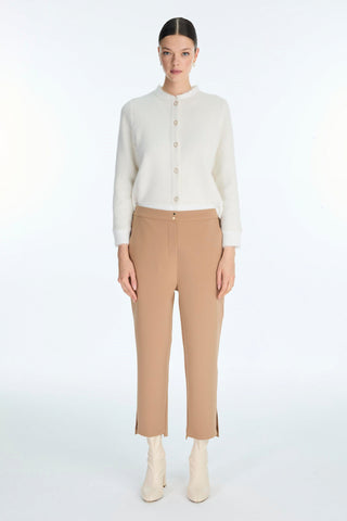 Yırtmaç Detaylı Camel Pantolon 0240