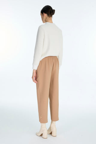 Camel Pants with Slit Detail 0240