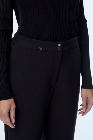 Black Trousers with Slit Detail 0240
