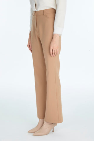 Yüksek Bel Düz Paça Camel Pantolon 0255