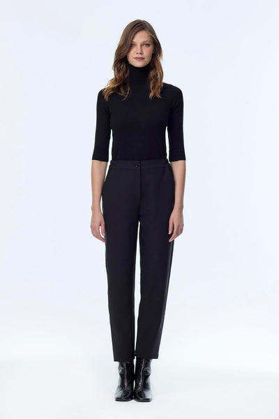 Beli Lastikli Siyah Pantolon 0259