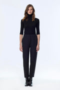 Beli Lastikli Siyah Pantolon 0259