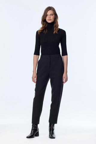 Beli Lastikli Siyah Pantolon 0259