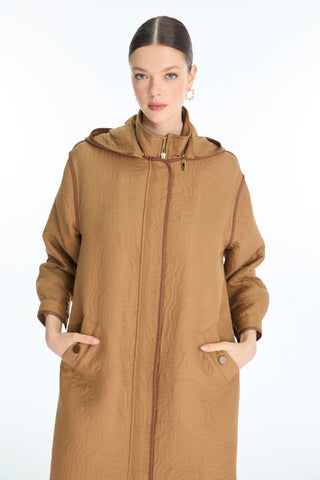 Hooded Zip-Up Quick-Go Camel Quick-Go 0311