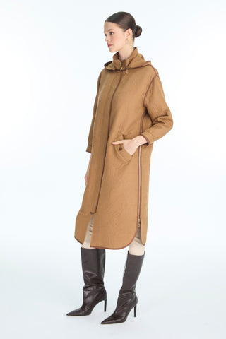 Hooded Zip-Up Quick-Go Camel Quick-Go 0311