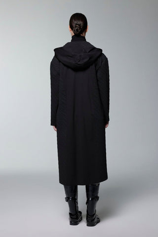 Kapüşonlu Beli Lastikli Giy Çık Siyah Giy Çık 0313