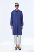 Hidden Button Detail Tunic, Navy Blue Tunic 0767