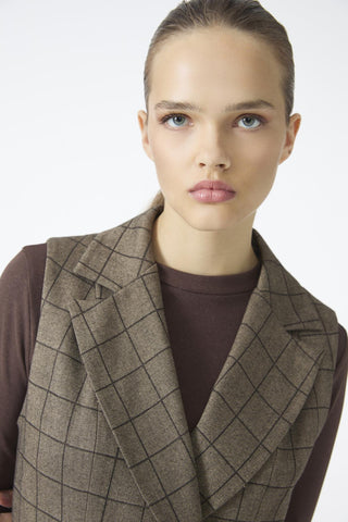 Ekose Desenli Üçlü Kombin